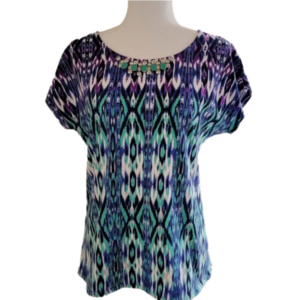 Ruby Rd Scoopneck Beaded Size Medium